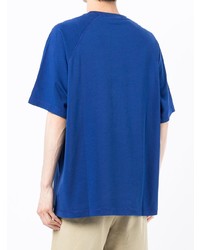 T-shirt à col rond imprimé bleu marine Kenzo