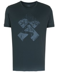 T-shirt à col rond imprimé bleu marine Track & Field