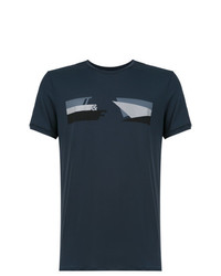 T-shirt à col rond imprimé bleu marine Track & Field