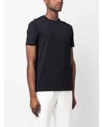 T-shirt à col rond imprimé bleu marine Emporio Armani