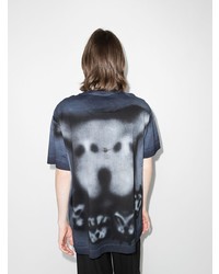 T-shirt à col rond imprimé bleu marine Givenchy