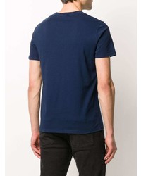 T-shirt à col rond imprimé bleu marine Zadig & Voltaire