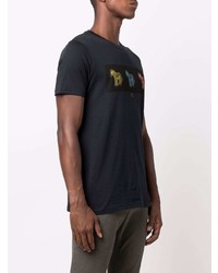 T-shirt à col rond imprimé bleu marine Paul Smith