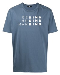 T-shirt à col rond imprimé bleu 7 For All Mankind