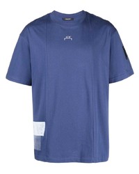 T-shirt à col rond imprimé bleu A-Cold-Wall*