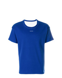 T-shirt à col rond imprimé bleu Alyx