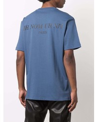 T-shirt à col rond imprimé bleu Ih Nom Uh Nit