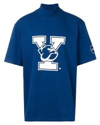 T-shirt à col rond imprimé bleu Calvin Klein 205W39nyc