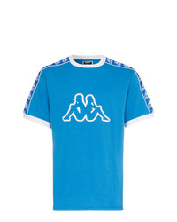 T-shirt à col rond imprimé bleu Charm's