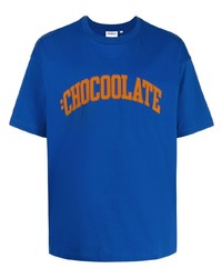 T-shirt à col rond imprimé bleu Chocoolate