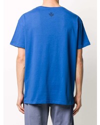 T-shirt à col rond imprimé bleu Mr & Mrs Italy