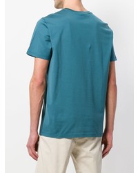 T-shirt à col rond imprimé bleu Etro