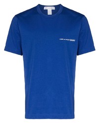 T-shirt à col rond imprimé bleu Comme Des Garcons SHIRT