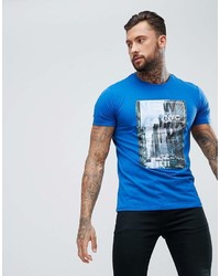 T-shirt à col rond imprimé bleu DARE 2B