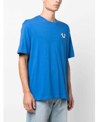 T-shirt à col rond imprimé bleu True Religion