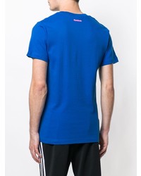 T-shirt à col rond imprimé bleu Reebok