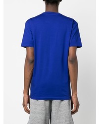 T-shirt à col rond imprimé bleu DSQUARED2