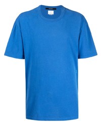 T-shirt à col rond imprimé bleu Ksubi