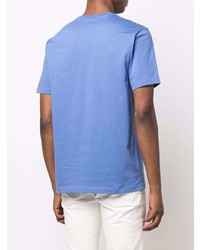 T-shirt à col rond imprimé bleu PS Paul Smith