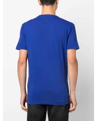 T-shirt à col rond imprimé bleu DSQUARED2