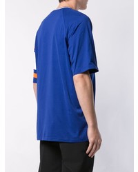 T-shirt à col rond imprimé bleu Givenchy