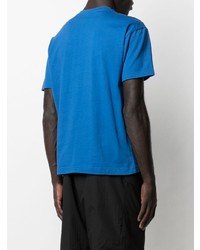 T-shirt à col rond imprimé bleu Kappa
