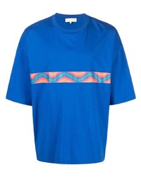 T-shirt à col rond imprimé bleu MACKINTOSH