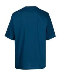 T-shirt à col rond imprimé bleu Michael Kors