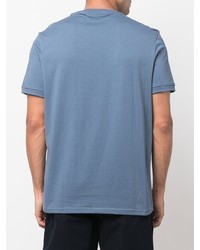 T-shirt à col rond imprimé bleu Michael Kors