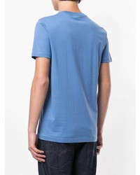 T-shirt à col rond imprimé bleu Paul Smith