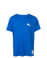 T-shirt à col rond imprimé bleu Oyster Holdings