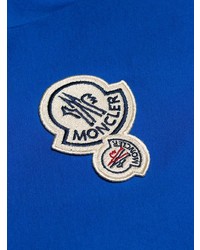 T-shirt à col rond imprimé bleu Moncler