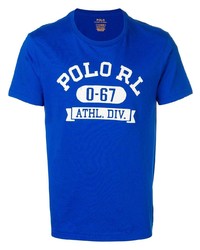 T-shirt à col rond imprimé bleu Polo Ralph Lauren