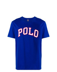 T-shirt à col rond imprimé bleu Polo Ralph Lauren