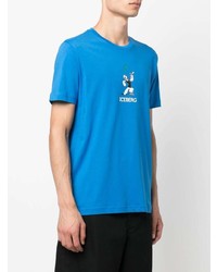 T-shirt à col rond imprimé bleu Iceberg