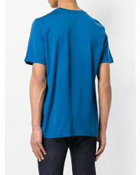 T-shirt à col rond imprimé bleu Ps By Paul Smith