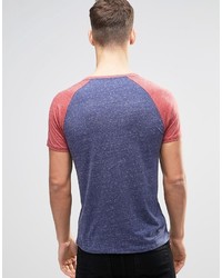 T-shirt à col rond imprimé bleu Esprit