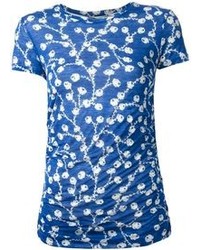 T-shirt à col rond imprimé bleu Ralph Lauren