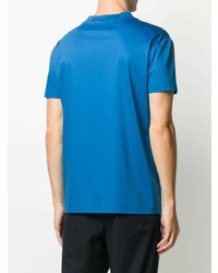 T-shirt à col rond imprimé bleu Viktor & Rolf