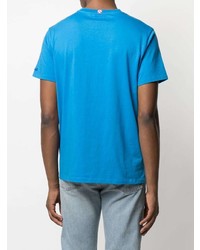 T-shirt à col rond imprimé bleu MC2 Saint Barth