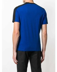 T-shirt à col rond imprimé bleu Kenzo