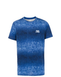 T-shirt à col rond imprimé bleu Track & Field