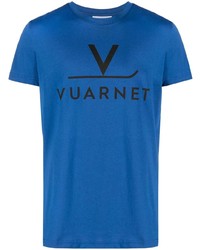 T-shirt à col rond imprimé bleu Vuarnet