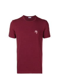 T-shirt à col rond imprimé bordeaux Dolce & Gabbana Underwear