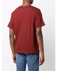 T-shirt à col rond imprimé bordeaux Levi's