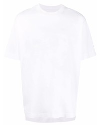 T-shirt à col rond imprimé cachemire blanc Givenchy