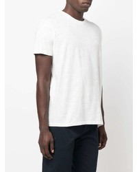 T-shirt à col rond imprimé cachemire blanc Etro