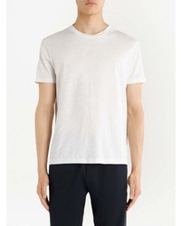 T-shirt à col rond imprimé cachemire blanc Etro