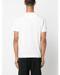 T-shirt à col rond imprimé cachemire blanc Etro