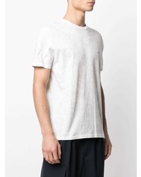 T-shirt à col rond imprimé cachemire blanc Etro